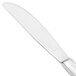 A close-up of a Walco European table knife with a silver handle.