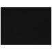 A black rectangular placemat with white stitching.
