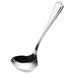 A Walco stainless steel gravy ladle with a long silver handle.