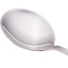 A close-up of a Walco stainless steel bouillon spoon with a silver handle.