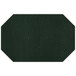 A green faux leather octagon table mat.