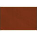 A customizable brown rectangular faux leather placemat with stitching.