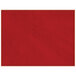 A customizable red hardboard and faux leather rectangle placemat with stitching.