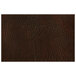 A brown faux leather rectangle placemat.