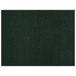 A close-up of a dark green faux leather rectangle placemat.