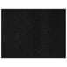 A black faux leather rectangular placemat.