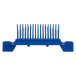 An Edlund Titan Max-Cut push block assembly with a blue comb and white handle.