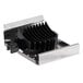 A close-up of a black plastic and metal Edlund Titan Max-Cut push block assembly.