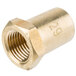 A close-up of a gold #29 Hood Orifice nut with a screw