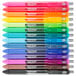 A row of Paper Mate InkJoy gel pens with different colored barrels.