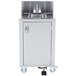 Crown Verity CVPHS-4 24 inch Space Saver Single Bowl Portable Hand Sink Cart
