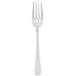 A silver Walco Athenian salad fork with a white handle.