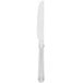 A Walco Athenian stainless steel table knife with a silver handle.