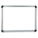 A white rectangular frame with black corners.