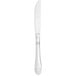 A silver Walco stainless steel butter knife with a solid black handle.