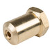 A brass #40 hood orifice with 3/8-27UNS threads.
