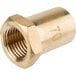 A gold #70 Hood Orifice with a brass threaded nut.