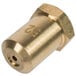 A brass #52 hood orifice with a threaded surface.