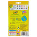 A yellow box of Crayola eco-adventure fine point markers with different colored markers.