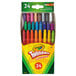 A box of 24 Crayola Twistable crayons.