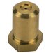 A brass #58 hood orifice cylinder with a threaded hole.