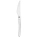 A close-up of a Walco Vogue stainless steel dinner knife with a silver handle.