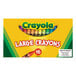 A yellow box of 16 Crayola large crayons.