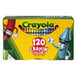 A box of Crayola 120 assorted crayons.