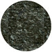 A close-up of a black and grey marbled granite tabletop.