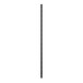 A tall, black stationary shelving post with evenly spaced notches along its length.