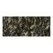 A close-up of an Uba Tuba granite table top with white and gray speckles.