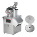 A Sammic CK-48V commercial food processor with a metal bowl and a lid, with a circular disc.