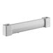 A white rectangular Cambro Camshelving® bottom post connector with two square holes.