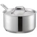 A Vigor stainless steel sauce pan with a lid.