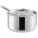 A Vigor stainless steel sauce pan with a lid.