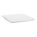 A white square Cambro shelf end plate.