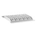 A white plastic grid with holes designed for a Cambro metal shelf.
