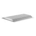 A white metal shelf.