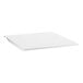 A white rectangular shelf with a white surface.