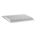 A white metal shelf.