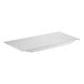 A rectangular solid shelf middle plate designed for the Cambro Camshelving Basics Plus Series.