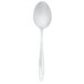 A Walco stainless steel teaspoon with a white handle and silver spoon.