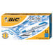 A blue and white box of Bic Clic Stic ballpoint pens.