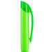 A green plastic pen with a green highlighter.