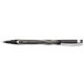 A Bic Intensity black permanent fine tip marker pen with a black cap.