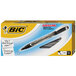 A white box with 12 Bic Intensity black permanent fine tip marker pens.