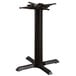 A Lancaster Table & Seating black cast iron table base with a pedestal column.