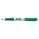 A Bic Great Erase Grip green dry erase marker with a white label and green tip.