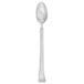 A Walco stainless steel iced tea spoon with a white handle.