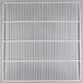 A white metal grid with a grid pattern.